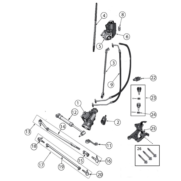 Steering for Jeep Comanche MJ
