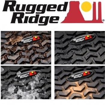 Preview: Jeep CJ Wrangler YJ Set Fußmatten Gummimatten Fußraumwannen