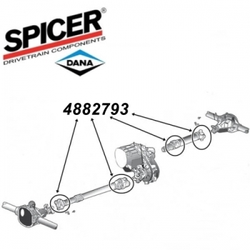 Preview: Jeep Grand Cherokee ZJ ZG Kreuzgelenk Kardanwelle nicht absc