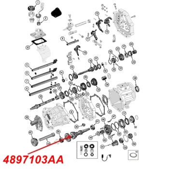 TJ Vorgelegewelle Welle AX5 Schaltgetr. 98-02