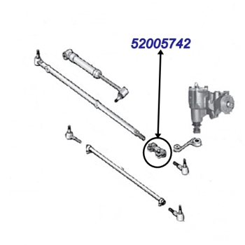 Preview: TJ stellhülse stellmuffe+Schellen Spurstange 91-06