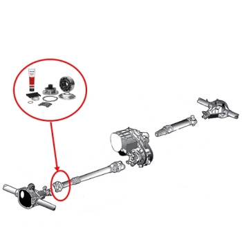 Preview: Jeep Grand Cherokee ZJ ZG Kardanwellengelenk Rep Set Gelenk