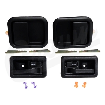 Jeep Wrangler TJ Türgriff Set außen & innen schwarz für Voll