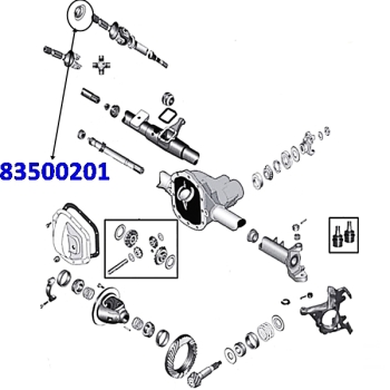 Preview: YJ Abstreifblech außen Dana30 VA ohne ABS Spicer 87-95
