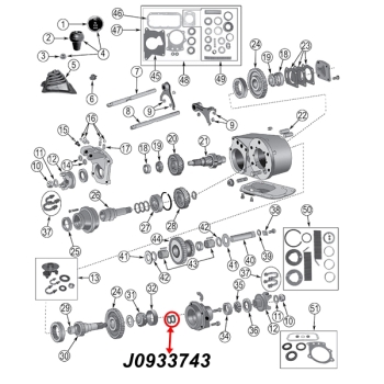 Preview: CJ Stellscheiben h.Dana 300 Verteilergetr. 80-86