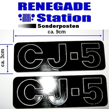 Jeep CJ CJ5 Set Emblem Embleme Schriftzug Sonderposten 72-83