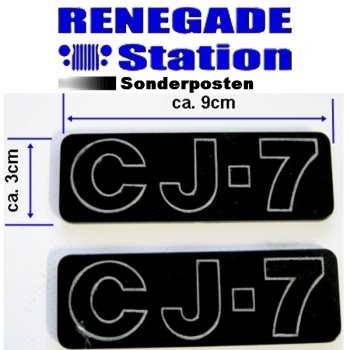 Jeep CJ CJ7 Set Emblem Embleme Schriftzug Sonderposten 76-86