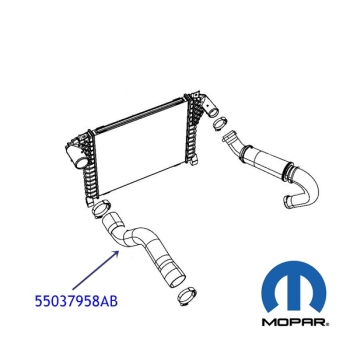 KK 2,8 CRD sel Turboschlauch lass 08-10