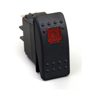 Universal Schalter 3 polig rot beleuchtet Konsolen Daystar