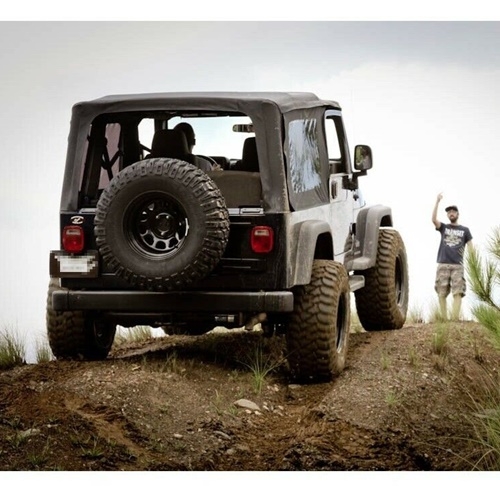 YJ TJ verstärkter Ersatzradhalter bis 35" Reifen 87-06