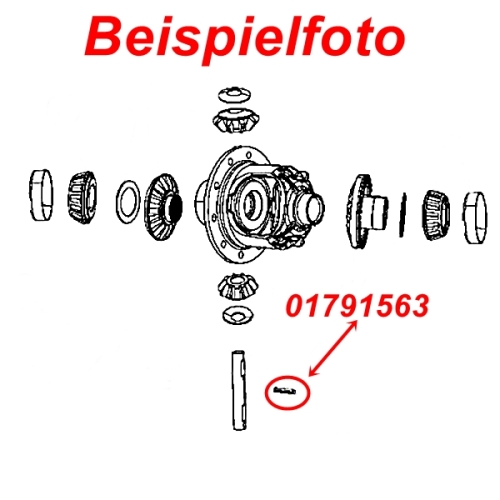 Jeep Wrangler YJ Sicherungsbolzen Ausgleichsbolzen Different