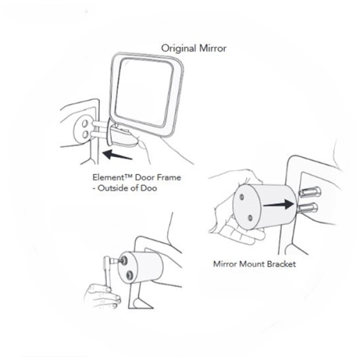 JL Spiegelhalter Türelement Halbtür Halbt.vorne 18-