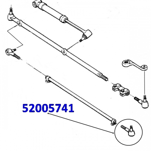 Jeep Wrangler TJ Premium Spurstangenkopf am Achsschenkel lin