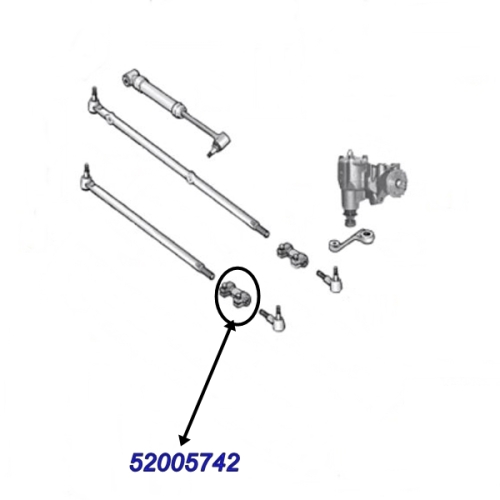 TJ stellhülse Schubstange Spurstange+Schellen 96-06
