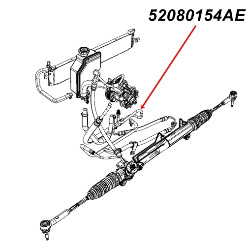 WH WK 5,7 ltr. Servoschlauch Servodruckschlauch