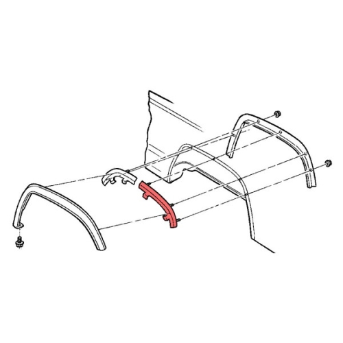 XJ Verbreiterungshalter h.r.h.Mopar 97-01