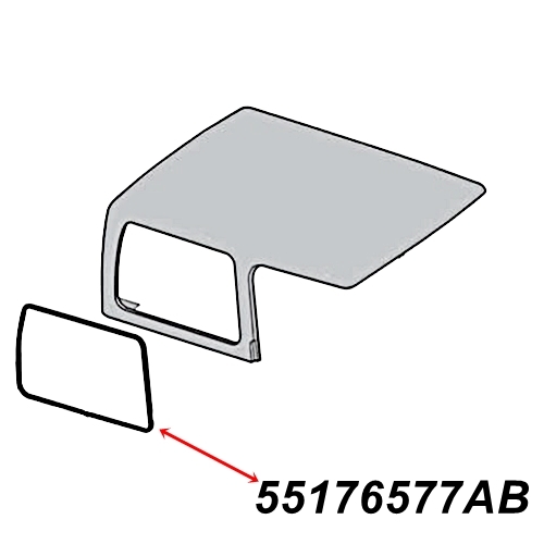 Jeep Wrangler TJ eine Dichtung Seitenscheibe seitliche Schei