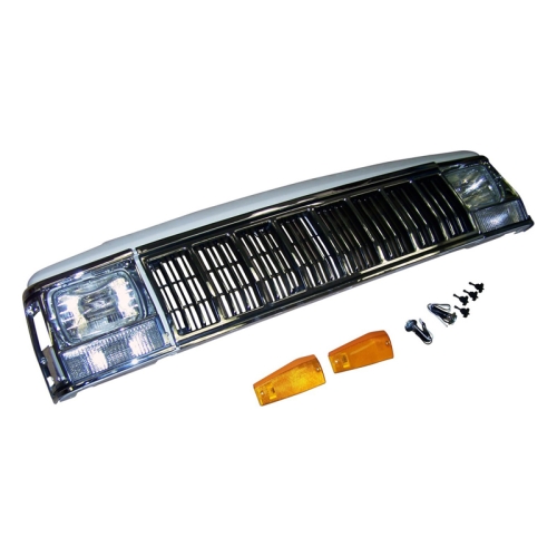 XJ Frontmaske Kühlergrill+Kit Chrom 91-96