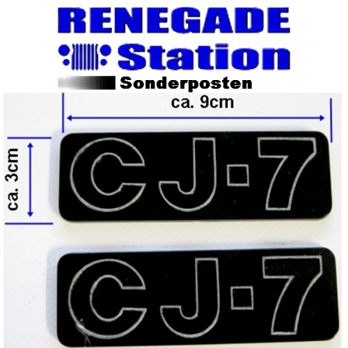 Jeep CJ CJ7 Set Emblem Embleme Schriftzug Sonderposten 76-86
