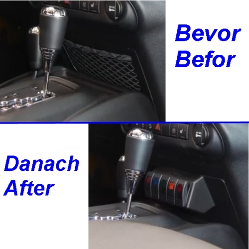 Jeep Wrangler JK untere Konsole Armaturenbrett Schalterkonso