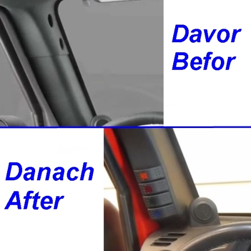 Jeep Wrangler JK Konsole Schalterkonsole mit 4 Schalter am S