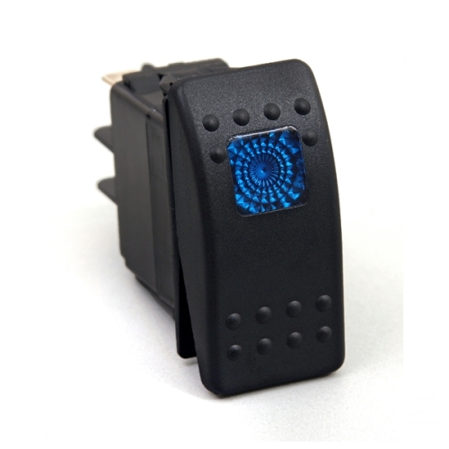  Kippschalter 3 polig blau beleuchtet Konsolen Daystar